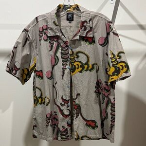 Brain Dead Multicolor Graphic Men's Shirt